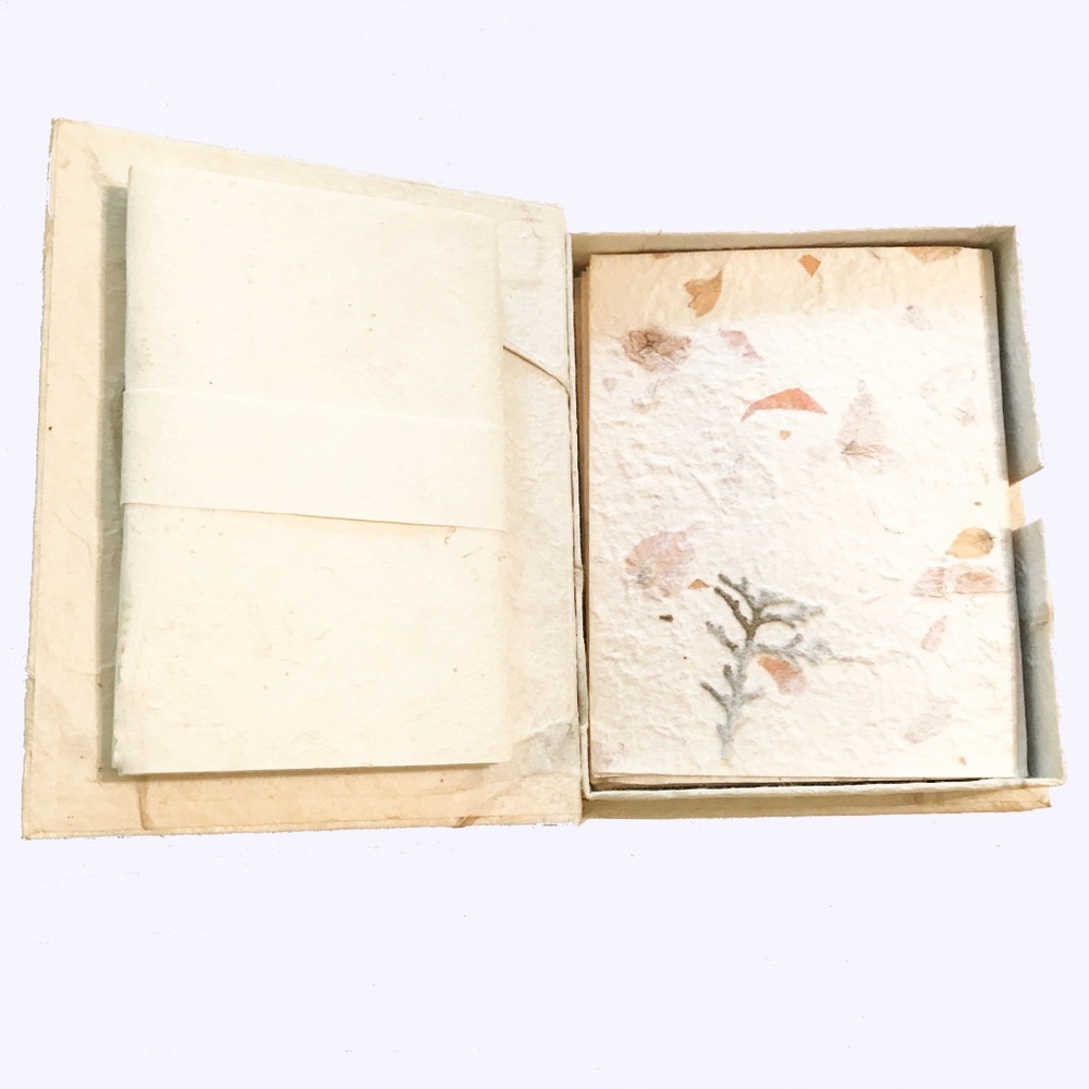 NWOT Handmade Mulberry Note Paper